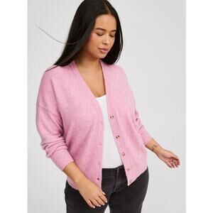 Torrid Vegan Cashmere Drop Shoulder Pink Cardigan Size 1